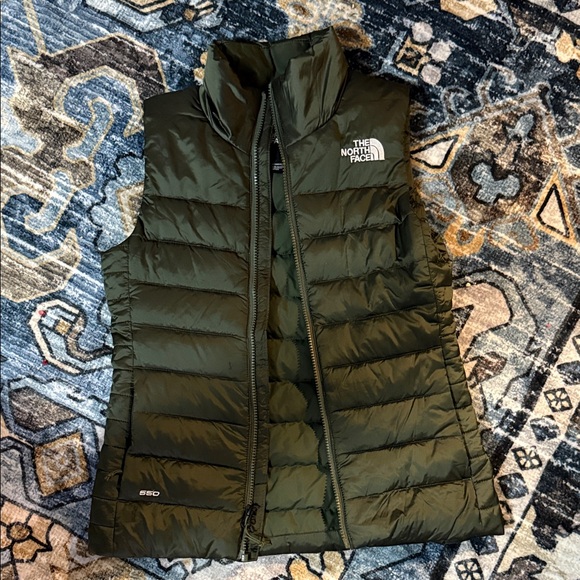 The North Face Women's Olive Puffer Vest - Picture 1 of 3